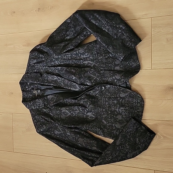 Worthington petite black button  dress coat - Picture 4 of 4